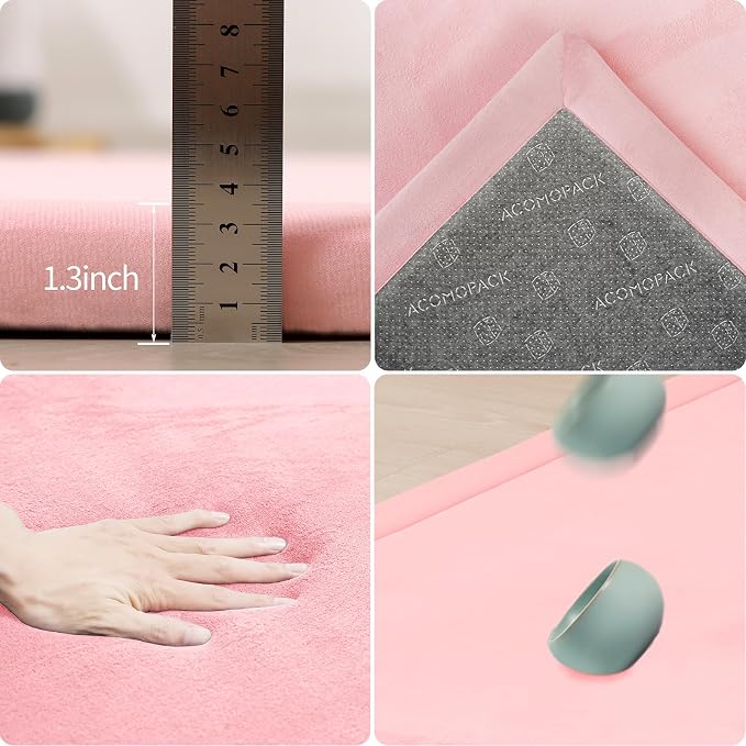 ACOMOPACK Baby Play Mat for Floor 1.3" Thick Memory Foam Play Mat 79"×157" - Image 2