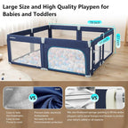 Baby Playpen, Large Play Pen for Babies and Toddlers - Image 4