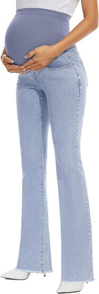 GLAMIX Women's Stretch Maternity Bootcut Jeans - Image 3