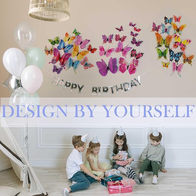 Butterfly Wall Decor 24/48 PCS, 3D Butterflies Stickers - Image 5