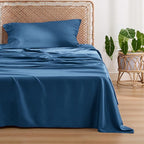 Bedsure Cooling Sheets Twin, Rayon Derived from Bamboo, Breathable & Soft Twin - Image 2