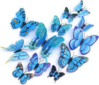 Butterfly Wall Decor 24/48 PCS, 3D Butterflies Stickers by Opseam