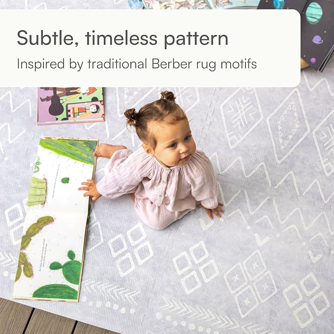Lillefolk Baby Play Mat for Floor – 6x8ft Gray | Soft Non Toxic Premium EVA - Image 4