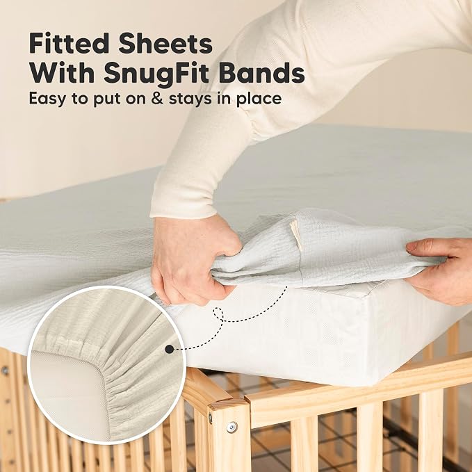 KeaBabies 2-Pack Muslin Crib Sheets - Image 5