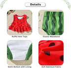 Aalizzwell Toddler Baby Girl Bathing Suit Two Piece Swimsuit Bikini Beach Wear - Image 2