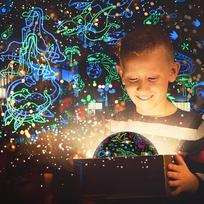 Dinosaur Night Light Projector for Kids Toys for Boys Room, 360 Degree Rotation - Image 2