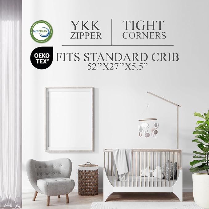 Organic Cotton Dual-Sided Crib Mattress | 2-Stage Premium Memory Foam - Image 6