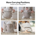 Rainbow Baby Carrier Newborn to Toddler, Breathable Mesh Baby Carrier - Image 8