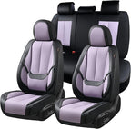 Coverado Car Seat Covers Full Set, Car Seat Protector Waterproof, Nappa Leather by COVERADOAUTO