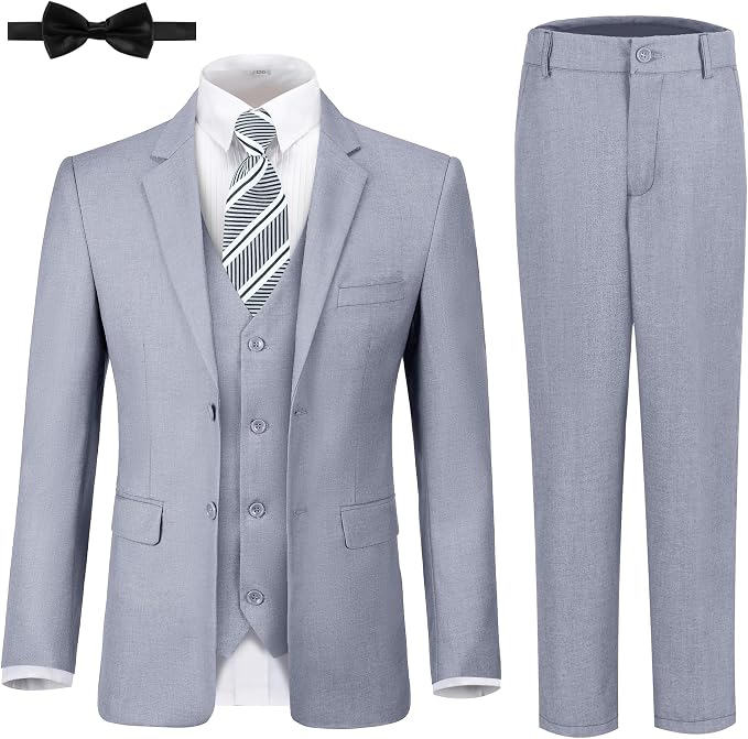 JPF Boy's Formal Suit Set Slim Fit Kids Tuxedo Suits by JPFMALESUIT