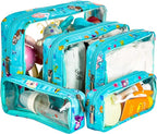 TSA Approved 5-Piece Diaper Bag Organizer Pouch Set Clear Waterproof TPU Kids - Image 6