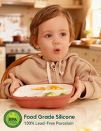 BABELIO 8'' Toddler Porcelain Plates - Image 2