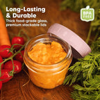 KeaBabies 12pk 4oz Glass Baby Food Containers - Image 4