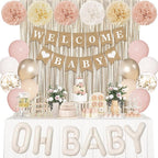 Ouddy Party Champagne Gold Boho Baby Shower Decorations by OuddyParty