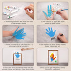 Family Handprint Kit, Hand Prints Keepsake Frame, DIY Craft Gift - Image 7