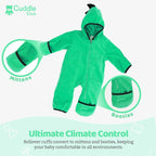 Cuddle Club Fleece Baby Bunting Bodysuit - Image 3