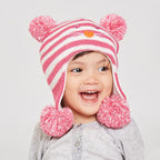 LANGZHEN Toddler Kids Infant Winter Hat, Earflap Knit Warm Cap Fleece Lined - Image 4