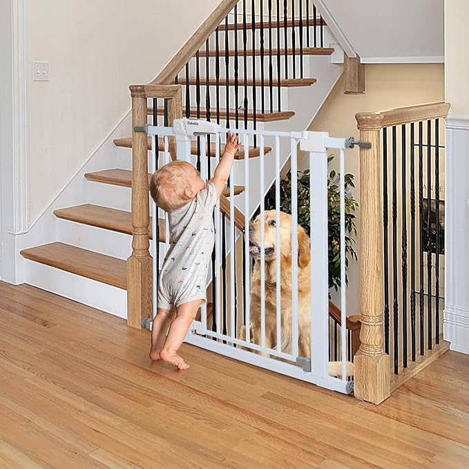 Babelio Baby Gate for Doorways and Stairs, Easy Install, Pressure Mounted - Image 2