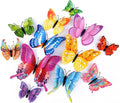 Butterfly Wall Decor 24/48 PCS, 3D Butterflies Stickers by Opseam