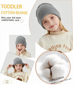 ROYBENS 100% Cotton Baby Beanie Cute Toddler Winter Hat Boys Girls Kids Soft - Image 6