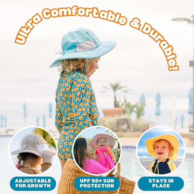 SwimZip Wide Brim Sun Hat | UPF 50+ Protection - Image 6