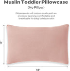 JELLYMONI 2 Pack Muslin Toddler Pillowcase - Image 5