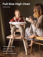 HARPPA 6 in 1 Baby High Chair, Convertible Infant Feeding Chair - Image 2