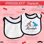 7Pcs Cotton Waterproof Baby Bibs Hook Loop Closure Newborn Bib Keepsake Baby - Image 3