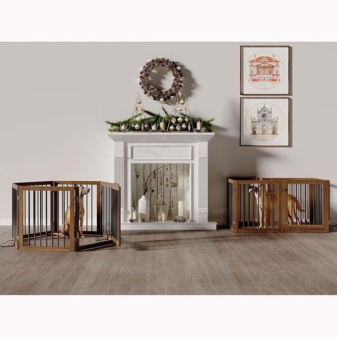 Vantas Folding Pet Gate 144" Wide, Freestanding Pet Gate, Puppy Safety Fence - Image 3