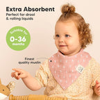 8-Pack Muslin Baby Bibs for Boys, Girls - Image 2