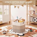 OIAHOMY 13 Kallax Inch Cube Storage Bins, Kallax Insert Storage Baskets - Image 4