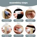 MATANA 20 Pack Magnetic Cabinet Locks Baby Proofing Adhesive Easy Installation - Image 3