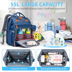KABAQOO Diaper Bag Backpack - Image 2