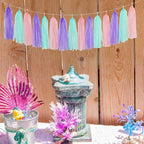 Pink-Purple Mint Mermaid Ocean-Themed Party-Decorations - Image 2