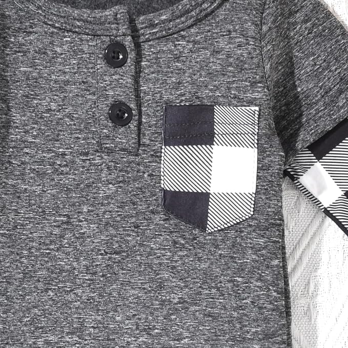 Aalizzwell Newborn Infant Baby Boys Fall Winter Outfit - Image 5
