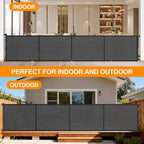 196 Inch Retractable Baby Gates Extra Wide, 41 Inch Reinforced Extra Tall Gate - Image 8