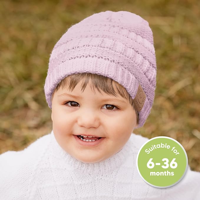 3-Pack Baby Beanies for Boys, Girls - Image 2