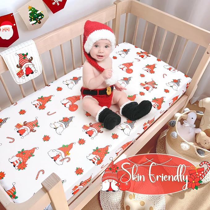 UOMNY Crib Sheet Christmas Fitted Crib Sheets Baby Sheet - Image 2
