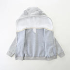Baby Hoodie Sherpa Lined Zip up Light Fleece Jacket Solid Bear Coat Fall Winter - Image 2