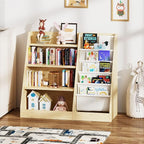 4 Tier Kids Wooden Bookshelf, Five Layer Sling Children Bookcase, Baby Storage - Image 7