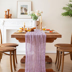 FEXIA 12 Pack Lilac Table Runner 35x120 Inches - Image 4