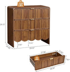 3 Drawer Dresser for Bedroom Set of 2, Modern Closet Chest of Drawers - Image 2