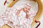 Copper Pearl Large Premium Knit Baby Swaddle Receiving Blanket 'Jolly' - Image 3