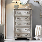 T4TREAM Farmhouse 5 Drawers Dresser - Image 2
