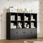 Black Bookshelf, Wood Bookcase - Image 4