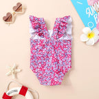 Happy Town One-Piece Infant Toddler Baby Girl Summer Swimsuit Watermelon - Image 7