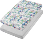TILLYOU Mini Crib Sheets Fitted 2 Pack, Pack and Play Sheets - Image 7