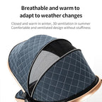 2 in 1 Baby Stroller with Bassinet Mode, Reversible Infant Pram, One-Click - Image 5