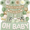 Ouddy Party Sage Green Baby Shower Decorations by OuddyParty