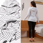 GINKANA Women's Nursing Hoodie Sweatshirt Long Sleeves Breastfeeding Maternity - Image 6